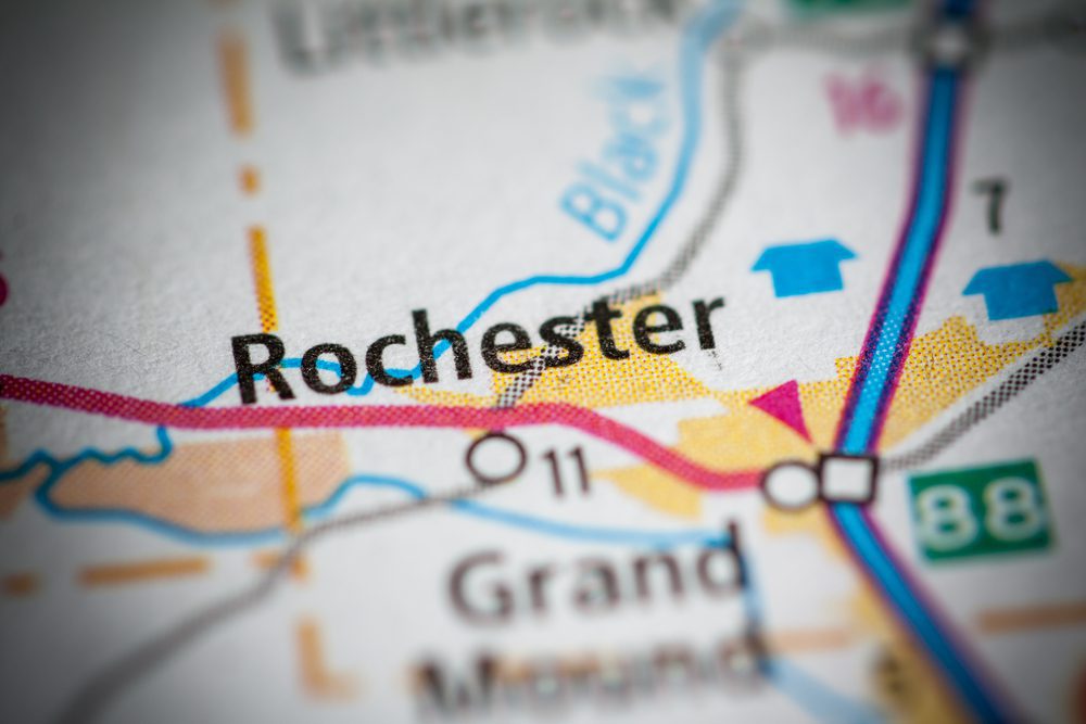 Aerial view of Rochester, WA, the service area for our local pest control solutions.