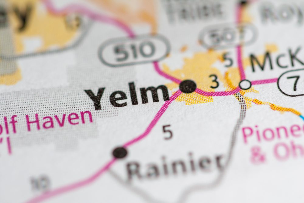 Aerial view of Yelm, WA, the service area for our local pest control solutions.